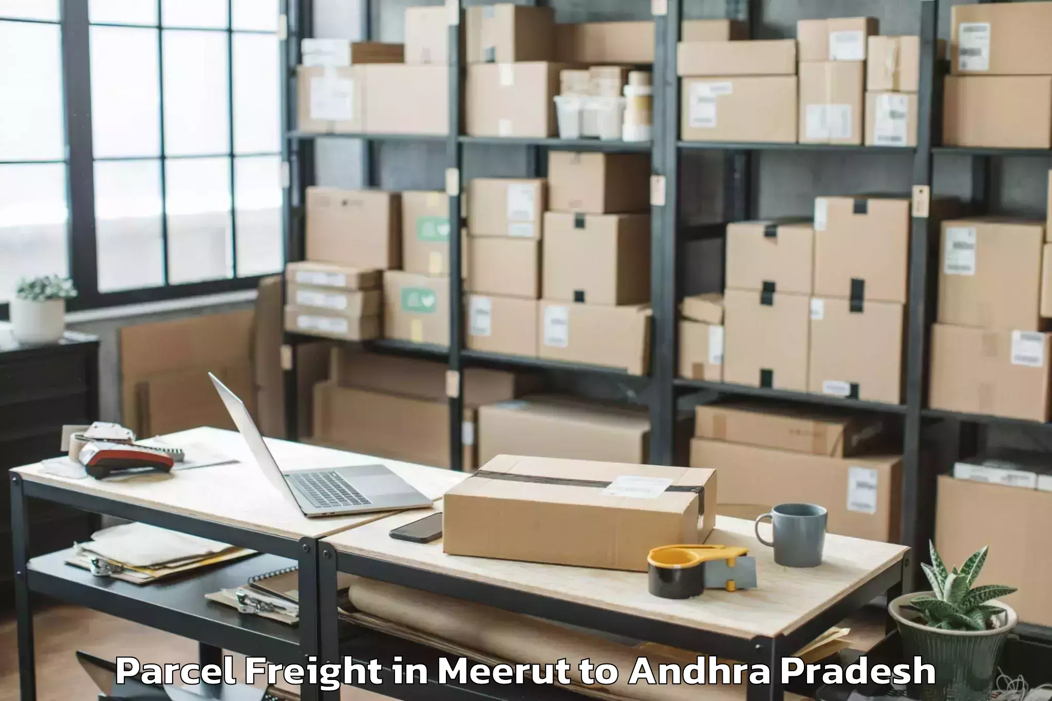 Trusted Meerut to Nandigama Parcel Freight